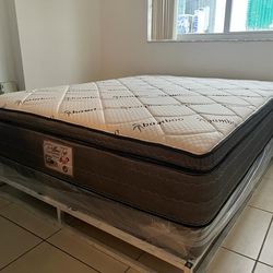 NEW MATTRESS QUEEN SIZE PILLOW TOP WITH BOX SPRING