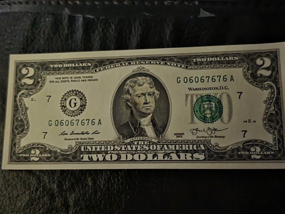 SIX SEVEN $2 BILL