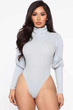 Fashion Nova Turtleneck Bodysuit Small New 