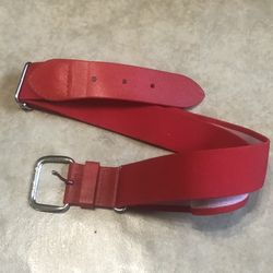 Unisex Baseball/Softball AllStar Kids Belt Adjustable Size, Red