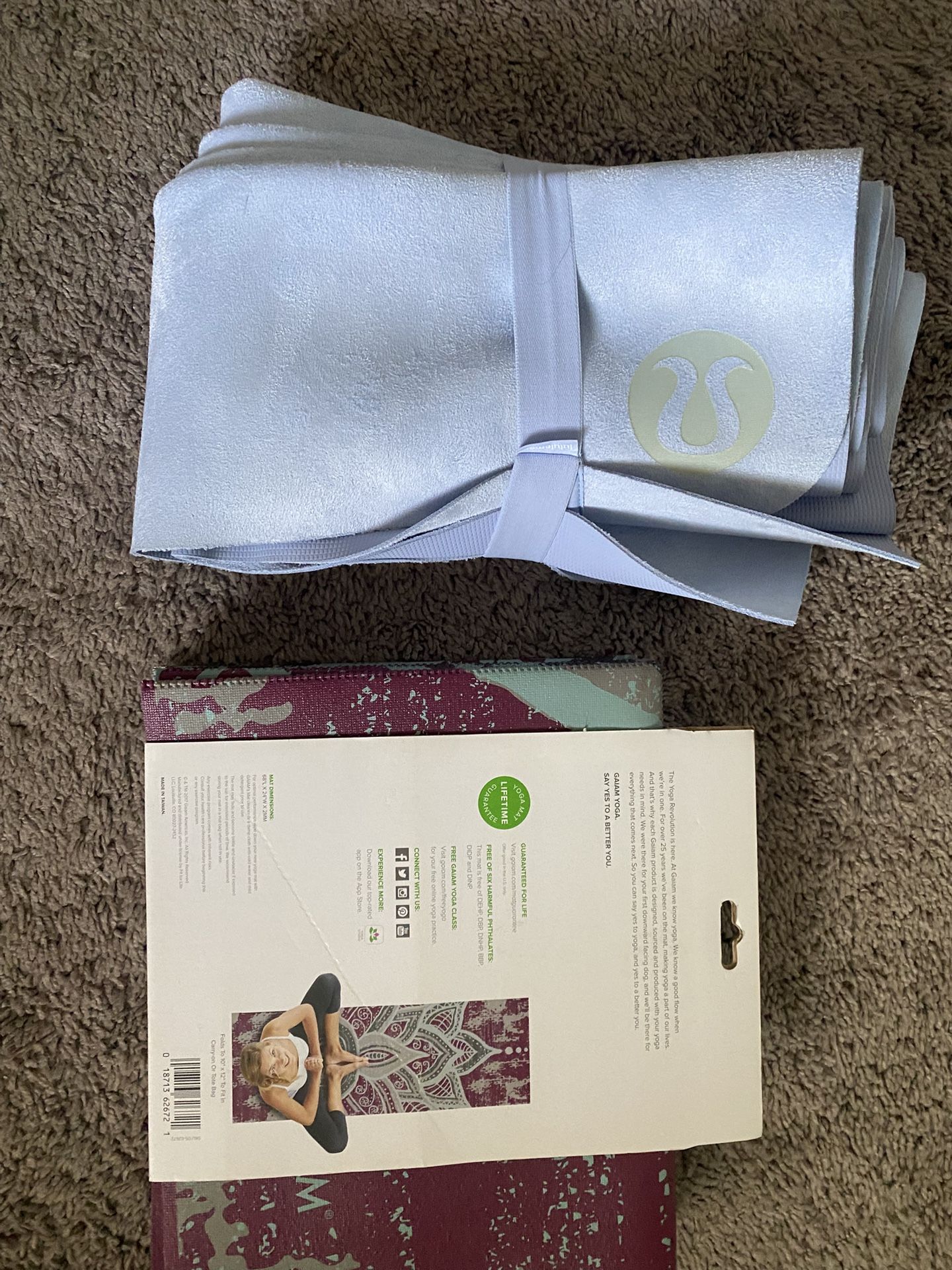 Yoga Mats (Gaiam and Lululemon)