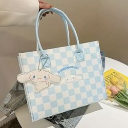 New Cinammon Roll Blue Tote Water Proof Handbag 