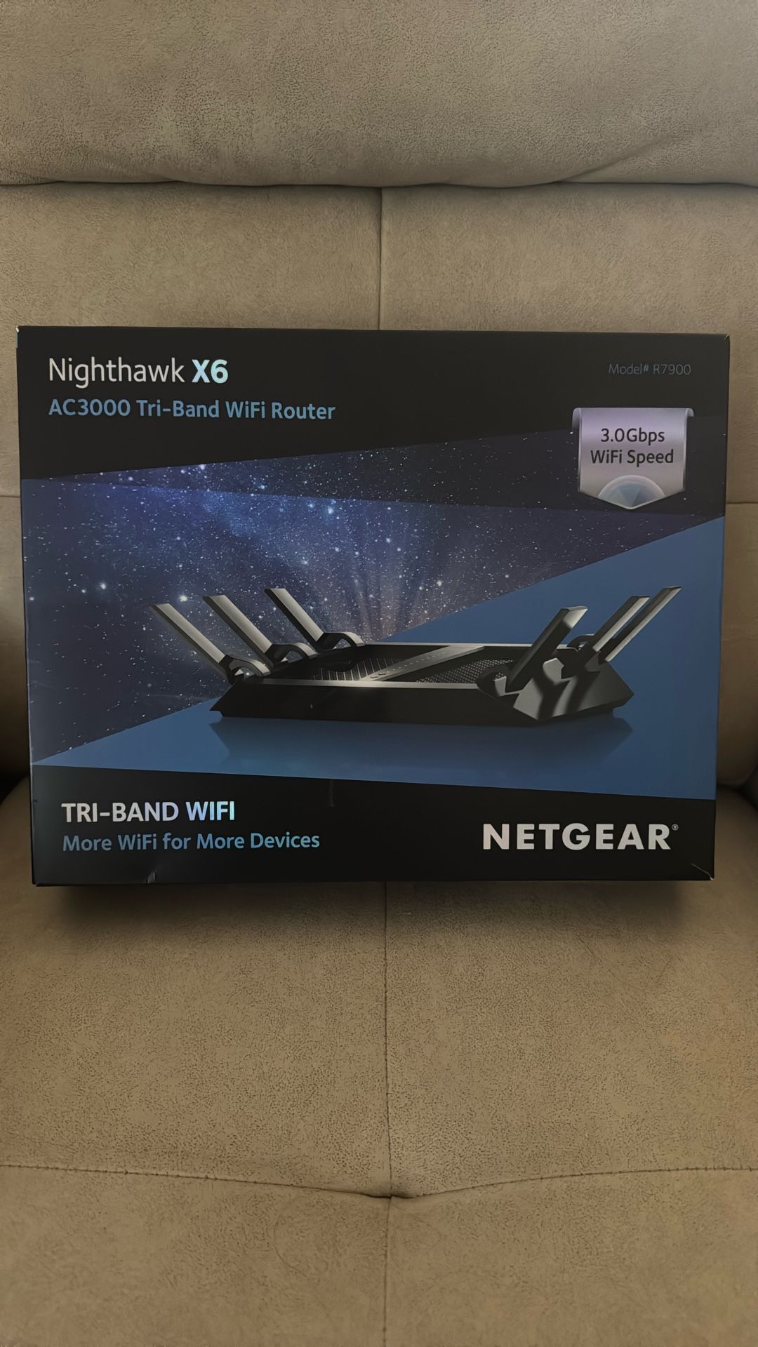2016 Netgear Nighthawk X6; AC 3000 Tri-Band WiFi Router