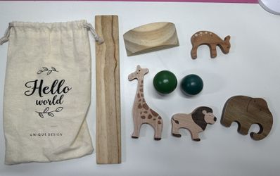 Unique Design Wooden Animal Balancing Blocks – Montessori Stacking Toy