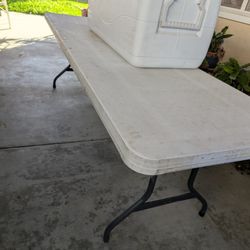 Foldable Plastic Picknic Table (8x2.5) $65 OBO