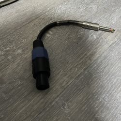 speaker  cord adapter speakon to jack 6.3  