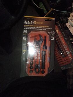 Klein Tools Adjustable Wrench Pass-Through Ratchet Set
