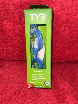 New TYR Blue Kids Swim Googles