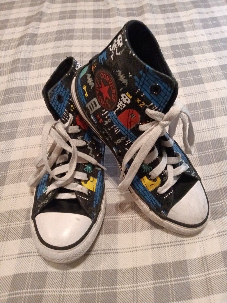 Converse Gamer Hi Tops Shoes Size 2