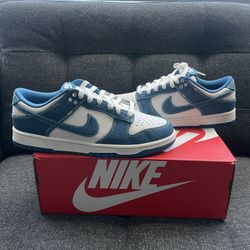 NEW Nike Dunk Low Industrial Blue Sashiko SIZE 10