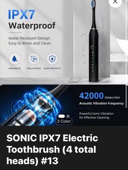 Electric Toothbrush with 4 Heads