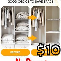 (NEW) 6-Pack Large Vacuum Storage Bags with Electric Pump