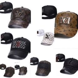 Designer Luxury Leather Baseball Caps