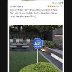  Alarm Sign ADT
