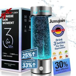 New Upgrade Hydrogen Water Bottle Generator【Industry TOP - 24-Hour Hydrogen Lock】【NO.1 Double Hydrogen Content】
