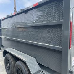 Scissor Lift Dump Trailer 