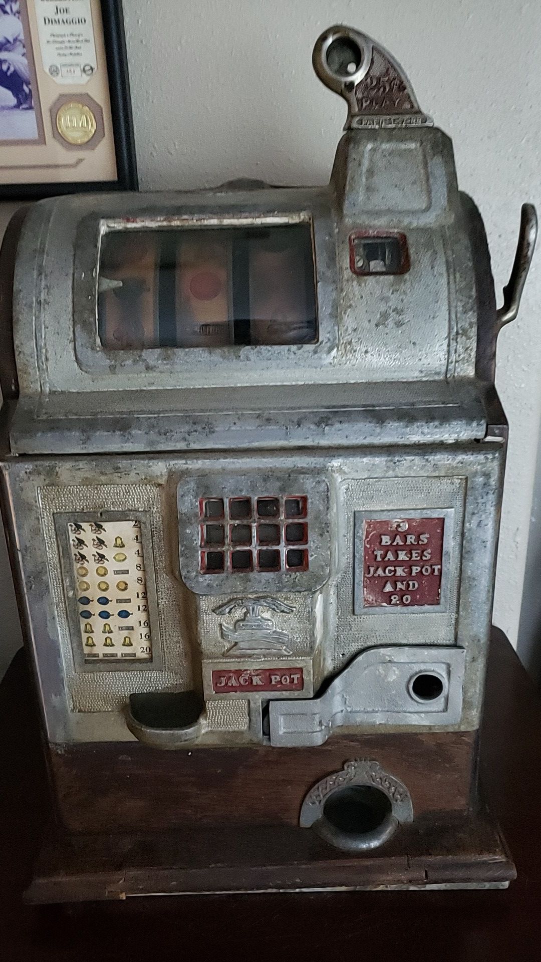 Antique Mechanical Slot Machine
