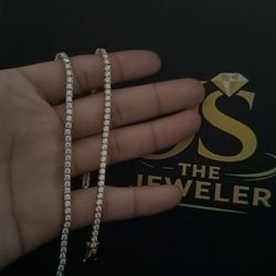 3mm Moissanite tennis bracelets