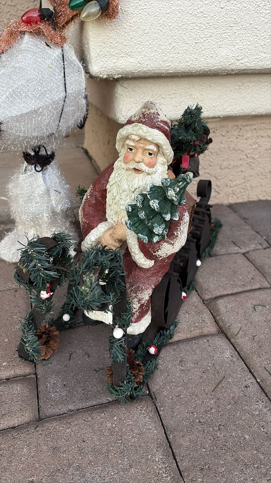 Vintage Santa And Sleigh