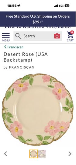 Reduced! Vintage Franciscan Desert Rose Dinnerware 12 Sets/70 pieces. Mint Condition! Hallandale Beach Fl
