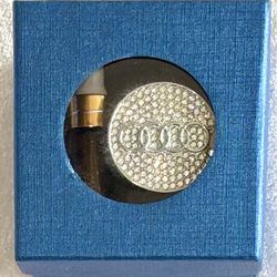 Audi Metal Rhinestone Bling like Car Air freshener-Reusable with Vent Clip and Fragrance Application Bottle. New in box! 