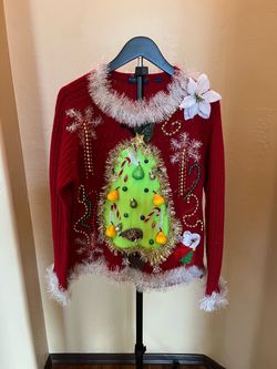 Karen Scott Ugly Christmas Sweater M