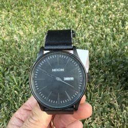Nixon Sentry Leather - All Black