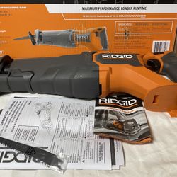 NEW Ridgid R8647 cordless, reciprocating saw zall 