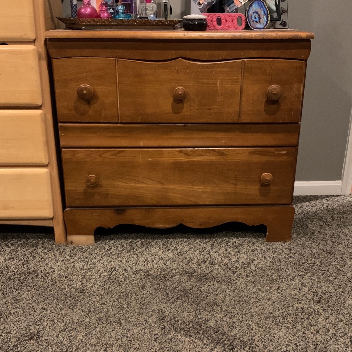 2 Deep Drawer Dresser