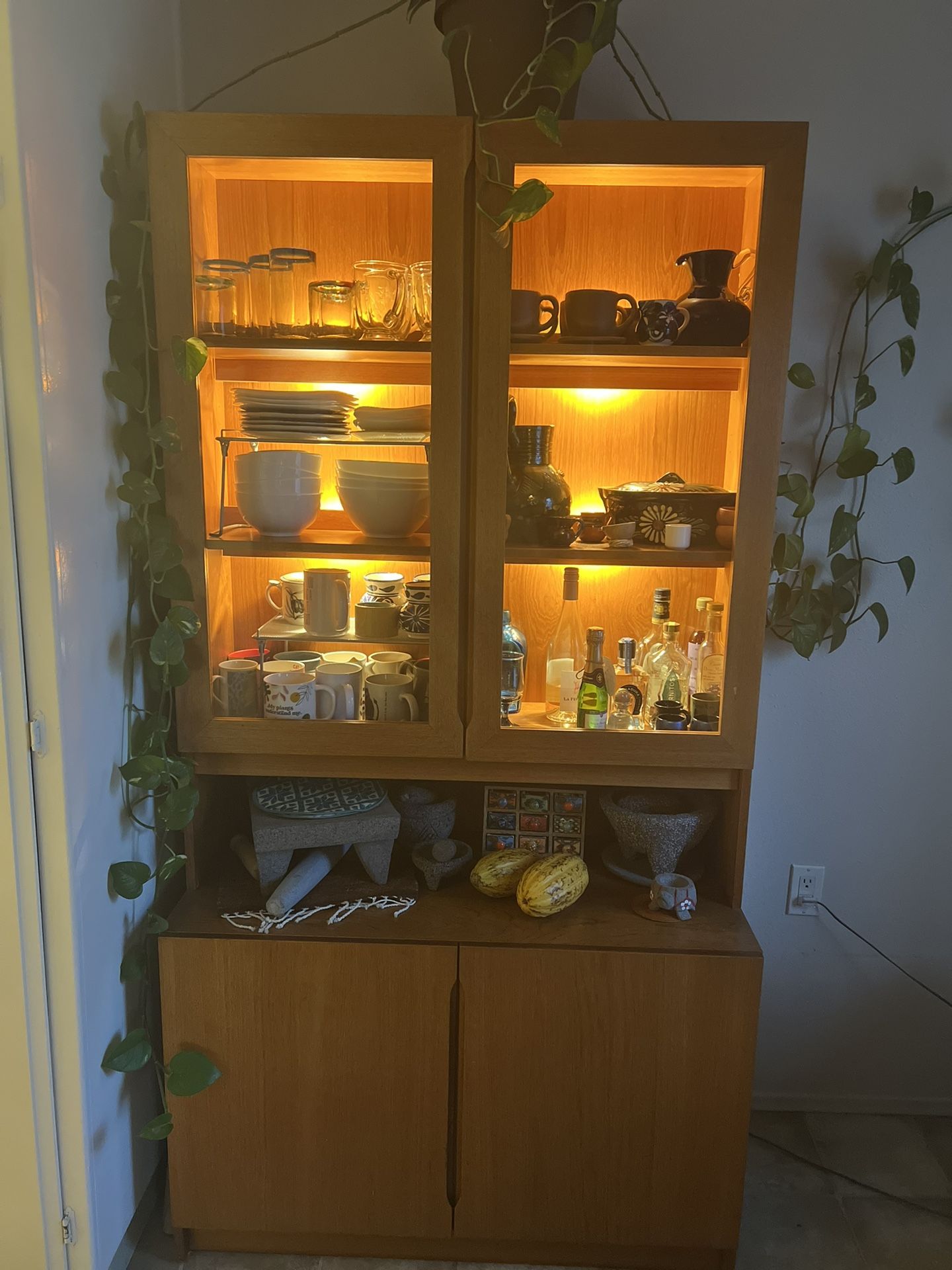 Mid- Century Danish Hutch