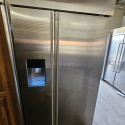 42" GE MONOGRAM BUILT IN STAINLESS STEEL REFRIGERATOR 