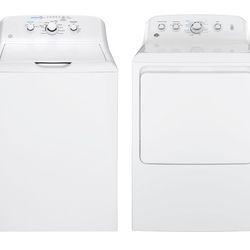 🔥 NEW Package GE 4.2 Cu. Ft. Top Load Washer with Precise Fill 7.2 Cu. Ft. Gas Dryer