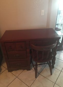 Desk with chair