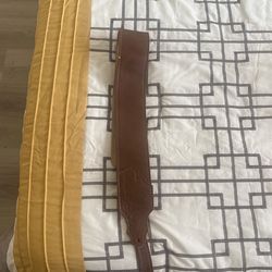 Brown Leather Guitar Strap