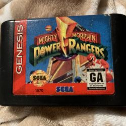 Genesis Mighty Morphing Power Rangers Sega Game