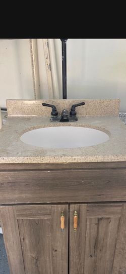 Counter top and cabinet