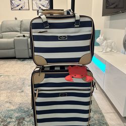 Authentic Kate Spade 20 To 22 Inch Carryon With Matching Tote Luggage Set 