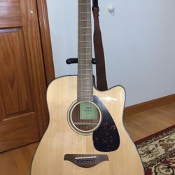 New Yamaha Semi Acoustic Guitar With Yamaha Hard Travel Case,GREAT DEAL