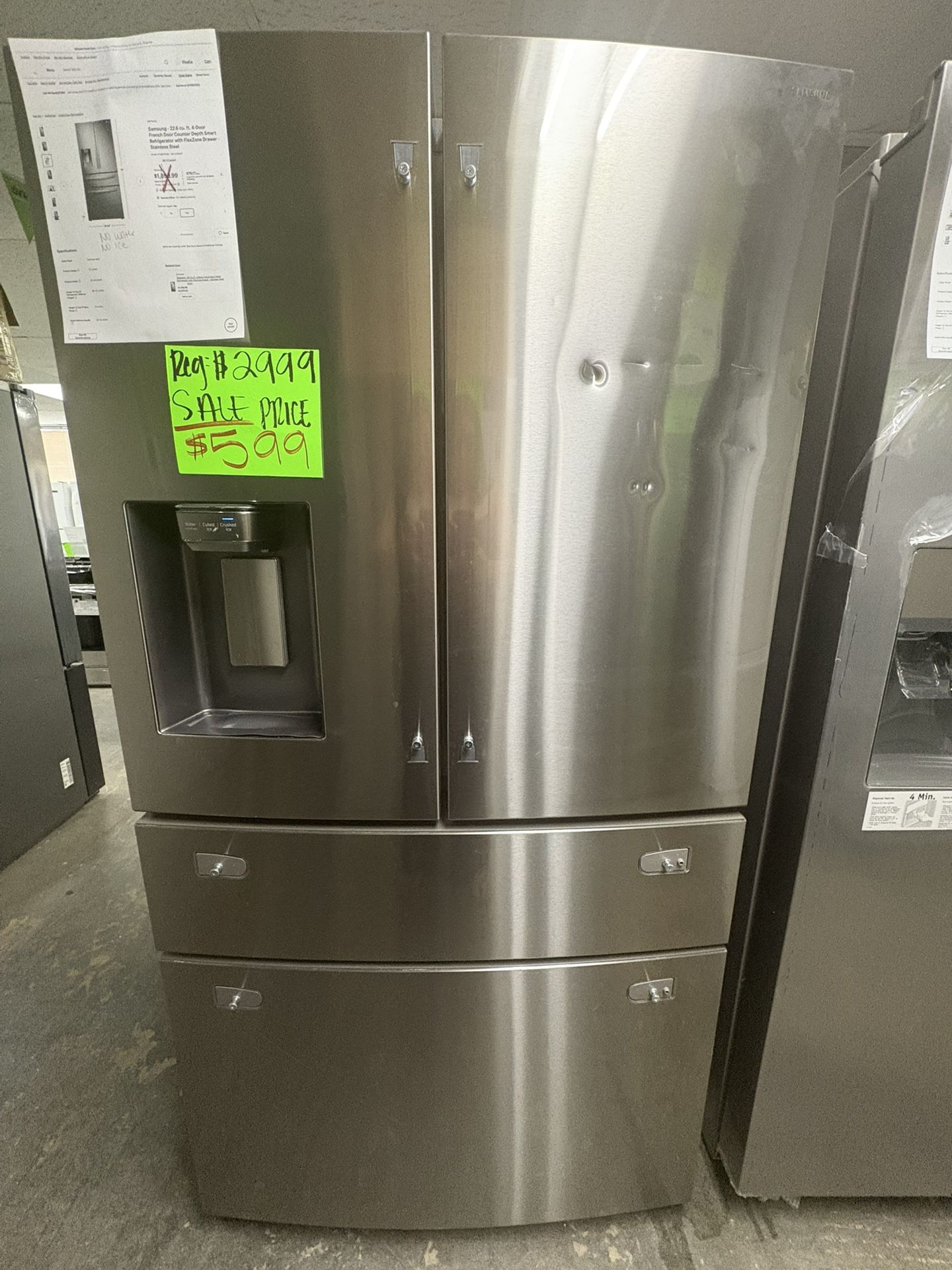Samsung Refrigerator Sold As Is