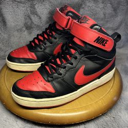 Size 6.5Y Nike Red And Black High Tops 
