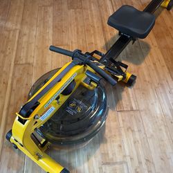 Daytona Challenge AR Water Activated Rowing Machine for Home! Stands Up For Storage!