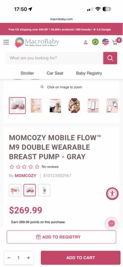 Momcozy Mobile Flow M9 Double Wearable Breast Pump