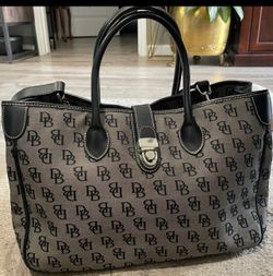 Large Dooney and Burke tote with coin purse