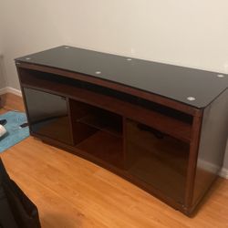 Tv Stand - Entertainment center - Wood Glass