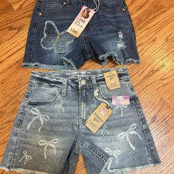 2 New Denim Shorts For Girls 