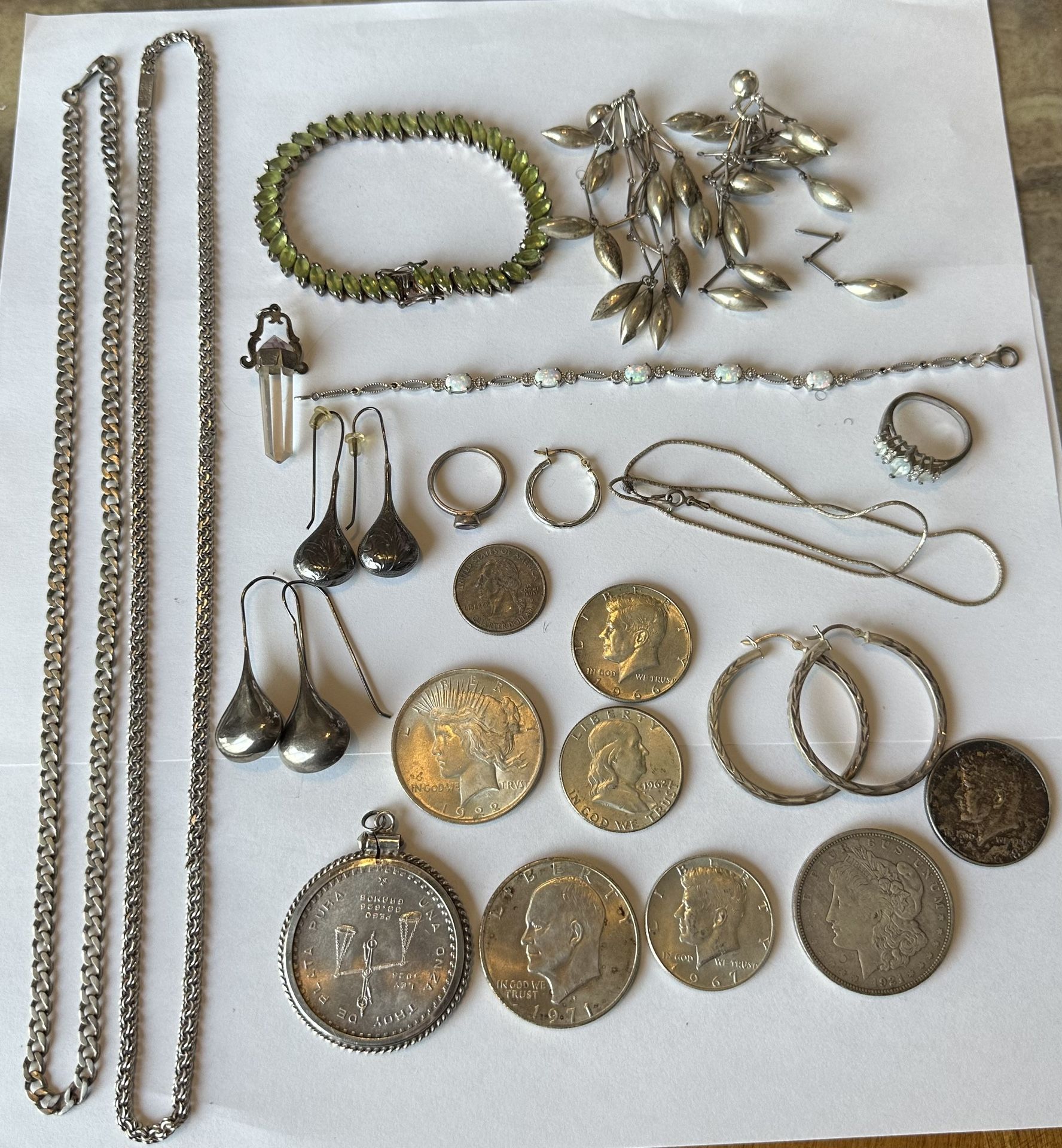 Sterling Silver Lot 290grams