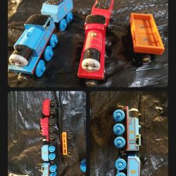 Thomas Wooden Edward NEAR MINT Vintage Train Set Engine OUT OF PUFF Tired Face