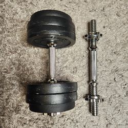 42 lbs Adjustable Dumbbell Weight Set, Cast Iron Dumbbell