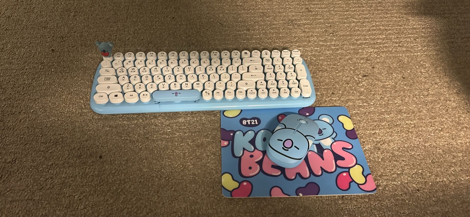 BT21 Bluetooth Keyboard, Mouse And Mouse Pad