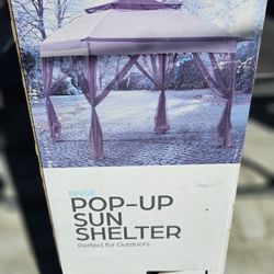 Brand NEW Beige Pop Up Gazebo 11'X 11' In Box